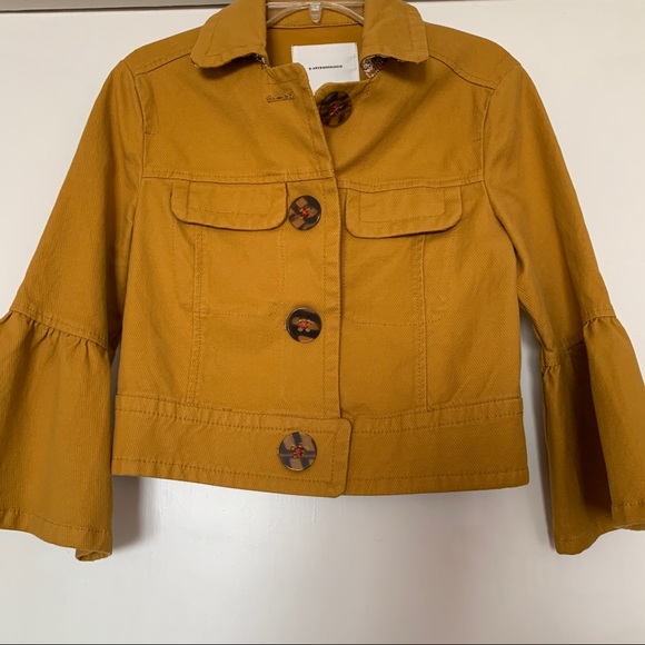 Anthropologie Jackets & Blazers - Anthropologie flared sleeve cropped jacket retro